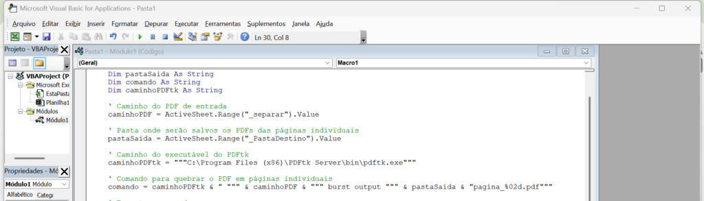 Curso de Criação de Macros e Utilização do VBA no Excel