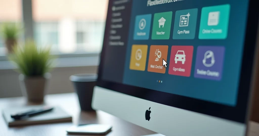 Dashboard para colaborador escolher seus benefícios flexíveis